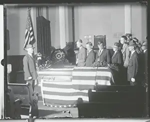 Respect Prints: Flag-Draped Coffin in Church