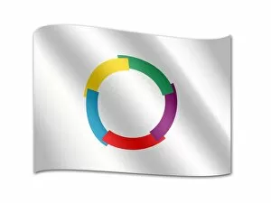 Organisation Gallery: Flag of the International Organization of the Francophonie, the French-speaking countries