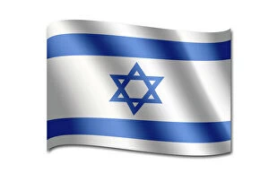 Computer Graphic Collection: Flag of Israel