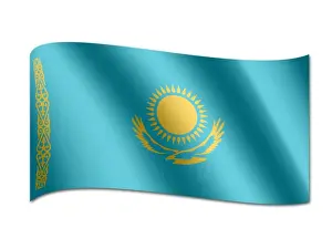 Kazakhstan Prints: Flag of Kazakhstan