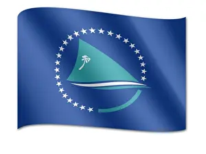 Graphic Prints: Flag of the Pacific Island Forum, International Organization of Pacific island countries