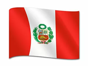 Computer Graphic Collection: Flag of Peru