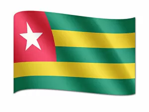 Computer Graphic Collection: Flag of Togo
