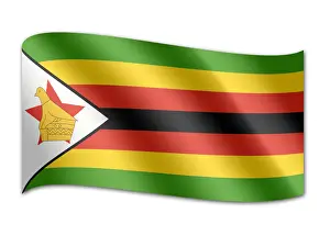 Zimbabwe Prints: Flag of Zimbabwe