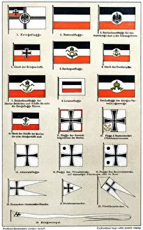 Images Dated 26th April 2016: Flags of the German Empire