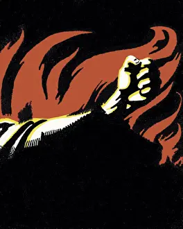 Rescue Prints: Flames and Fist