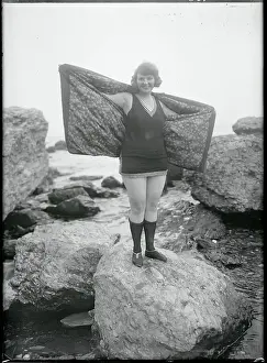 Flapper Posing on the Beach