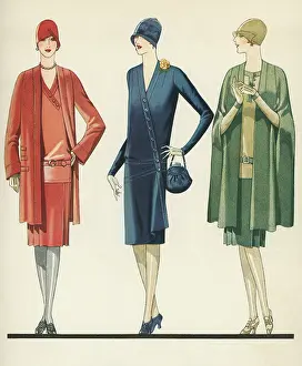 Cloche Prints: Flappers In Frocks And Coats