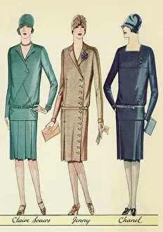 Cloche Prints: Flappers Modelling Outfits