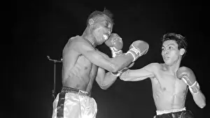 Flash Elorde and Sandy Saddler Boxing