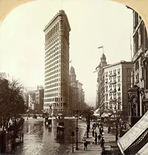 Dramatic Looking Flatiron Building Prints: The Flatiron Building In NYC