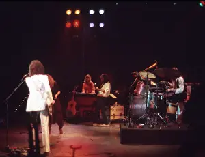 Prints of JULY 1977: Singer Stevie Nicks, pianist and singer Christine McVie, bassist John McVie Go Your Own Way: A Visual Celebration of Rock’s Most Enchanting and Enduring Band: Fleetwood Mac Performing