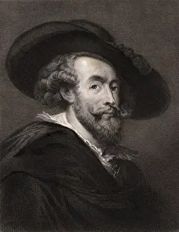 Flemish Painter Peter Paul Rubens Wearing Hat