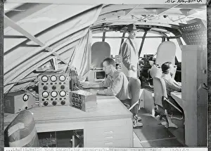 Los Angeles County Prints: Flight Deck of Hughes Flying Boat'Spruce Goose
