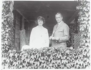 Flo Ziegfeld and Wife at Their Home