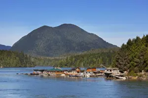 Clayoquot Sound Prints: Float Homes In The Harbour; Tofino British Columbia Canada