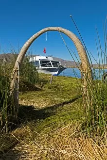 Images Dated 27th May 2012: Floating islands of the Uros on Lake Titicaca, Peru