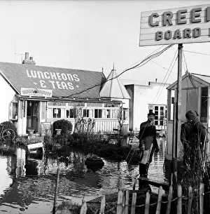 Flood Prints: Floodwater At Cafe