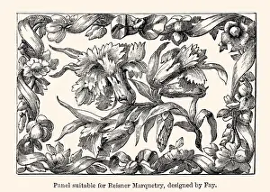 FLORAL PATTERN: DESIGN ELEMENT DESIGNED BY FAY -XXXL with lots of details