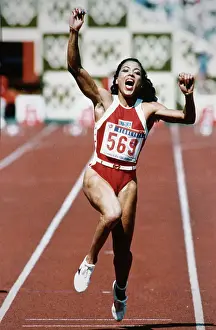 Seoul Prints: Florence Griffith-Joyner Winning Race