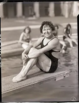 Glendale Prints: Florence Lowe Barnes Wears Bathing Suit