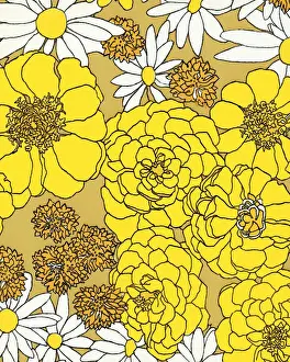 Gift Wrap Prints: Flower Pattern