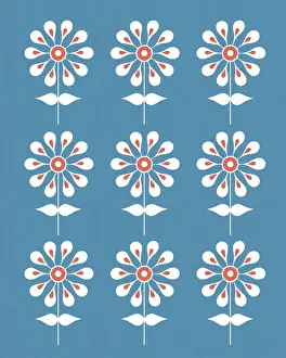 Pattern Artwork Illustration Prints: Flower Pattern