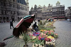 Brussels Prints: Flowers Selling on the Street