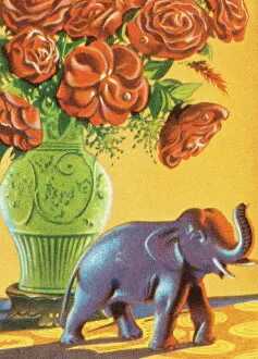 Elephant Gallery: Flowers in a vase