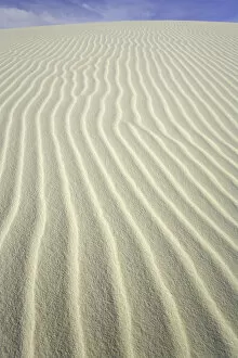 Images Dated 16th February 2006: Flowing patterns and shapes created by wind on white gypsum sand dunes