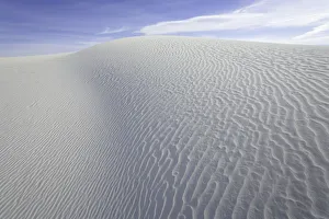 Images Dated 16th February 2006: Flowing patterns and shapes created by wind on white gypsum sand dunes