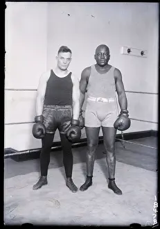 Heavyweight Prints: Floyd Johnson and Jack Johnson in Ring