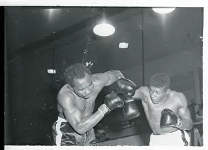 Floyd Patterson Boxing Against Esau Ferdinand
