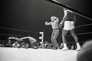 Floyd Patterson Falling to the Ground