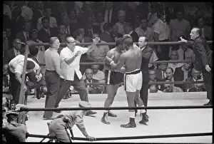 Floyd Patterson and Sonny Liston Embrace