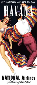 Dancers Prints: Fly National Airlines to Gay Havana