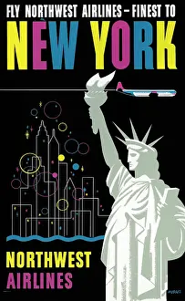 Fly Northwest Airlines - finest to New York