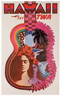 Fly TWA Hawaii Poster