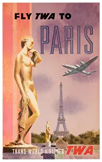 Fly TWA To Paris Poster