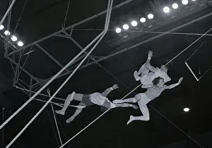 Trapeze Prints: Flying Artony Artistes Trapeze Act