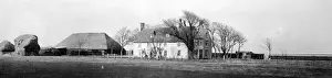 Prints of 1909: The club house at Shell Beach Flying Ground, Shippey Island. (Photo by Alfred Hind Robinson/A H Robinson/Getty Images) Alfred Hind Robinson (1864-1950) Prints: Flying Club House