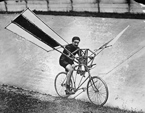 Inventions And Innovations Prints: Flying Cycle
