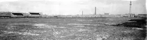 Prints of 1909: North Denes Flying Ground at Yarmouth Racecourse, which is used for exhibition flights. (Photo by Alfred Hind Robinson/A H Robinson/Getty Images) Alfred Hind Robinson (1864-1950) Prints: Flying Ground