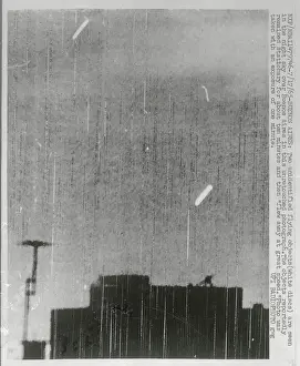Eerie Prints: Flying Objects in the Midnight Sky