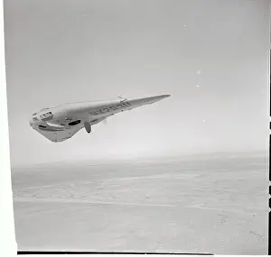 Lancaster Prints: Flying Wing Aircraft on Test Flight