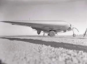 Lancaster Prints: Flying Wing Aircraft on Test Flight