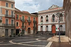Historic Center Collection: Foggia, Square by the Basilica Cattedrale Di Foggia, Puglia, Italy