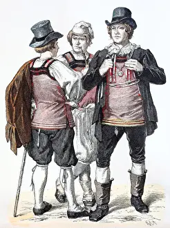 For A Swim Prints: Folk traditional costume, clothing