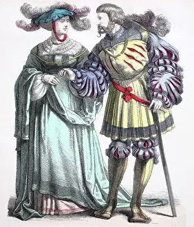 Folkloric Prints: Folk traditional costume, clothing