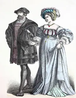 Folkloric Prints: Folk traditional costume, clothing
